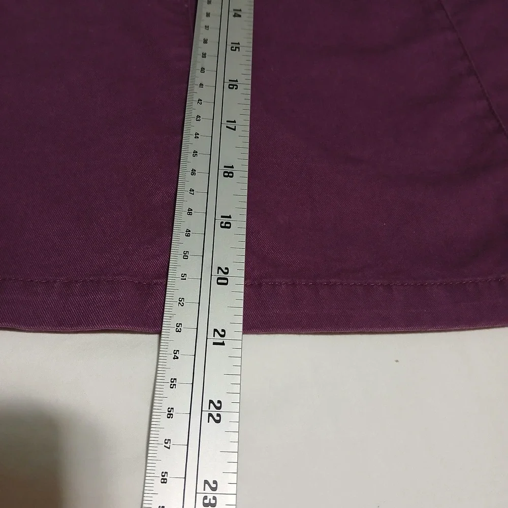 Talbots Petite A Line Skirt Purple Cotton Stretch Size‎ 8 NWT